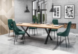 Стол обеденный APEX 140/85 HALMAR дуб