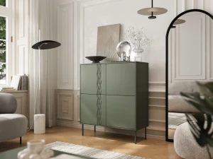 Комод TRESSE 4D CAMA зеленый матовый