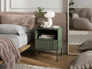 Тумба прикроватная TRESSE CAMA зеленый матовый