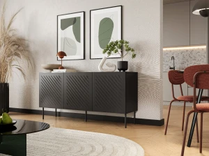 Комод SIENA 150 3D CAMA черный матовый