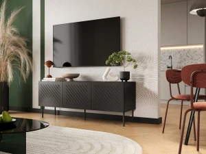 Тумба RTV SIENA 150 3D CAMA черный матовый