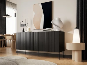 Комод ISLA 150 3D CAMA черный матовый