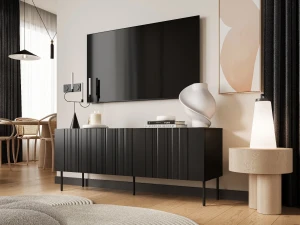 Тумба RTV ISLA 150 3D CAMA черный матовый