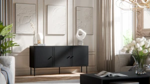 Комод PALAZZO BIS 150 3D CAMA чорний мат
