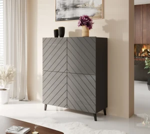 Стелаж ABETO 100 CAMA графіт глянець