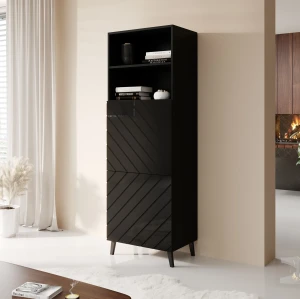 Стелаж ABETO 60 CAMA чорний глянець