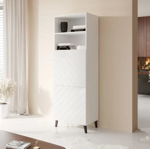 Стелаж ABETO 60 CAMA білий глянець