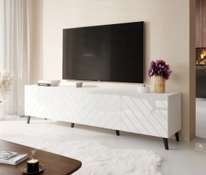 Тумба RTV ABETO 200 CAMA белый глянец