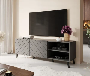 Тумба RTV ABETO 150 CAMA графит глянец
