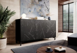 Комод MARMO 150 3D CAMA черный мрамор