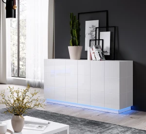 Комод REJA 2D CAMA белый глянец