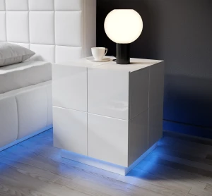 Тумба прикроватная REJA CAMA белый глянец