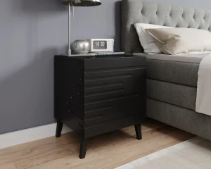 Тумба прикроватная NOVA CAMA черный мат