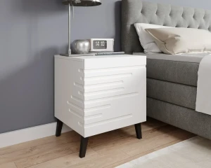Тумба прикроватная NOVA CAMA белый мат