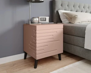Тумба прикроватная NOVA CAMA розовый мат
