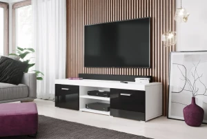 Тумба RTV SAMBA 140 CAMA чорний глянець
