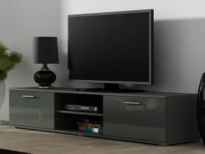 Тумба RTV SOHO 180 CAMA серый мат/серый глянец