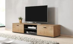 Тумба RTV SOHO 180 CAMA дуб лефкас/черный мат