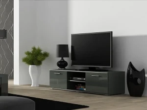 Тумба RTV SOHO 140 CAMA серый мат/серый глянец