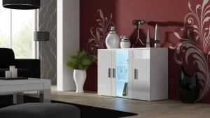 Комод-бар SOHO S7 CAMA білий мат/білий глянець