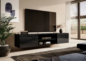 Тумба підвісна RTV SLIDE K 200 CAMA чорний мат/чорний глянець