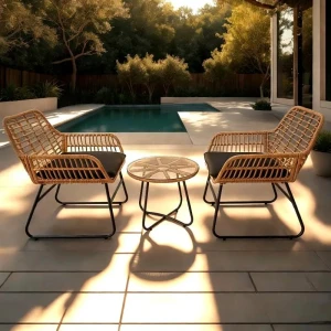 Комплект садовой мебели из ротанга GardenLine Chomik ABI3392 коричневый