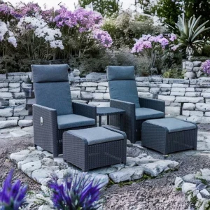Комплект садовой мебели GardenLine Chomik ZUM6430 антрацит