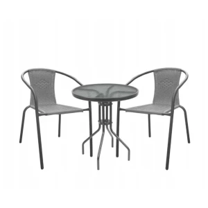 Комплект садовой мебели Bistro GardenLine Chomik NEO5252KPL серый