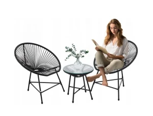 Комплект садовой мебели GardenLine Chomik FAT3439 черный