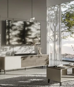 Тумба ТБ RANDOM 2 RTV-1 Halmar кашемір/горіх/чорний