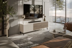 Тумба ТБ RANDOM 2 RTV-2 Halmar кашемір/горіх/чорний