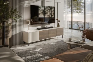 Тумба RANDOM 2 RTV-3 Halmar кашемір/горіх/чорний