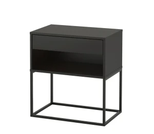 Тумба приліжкова VIKHAMMER IKEA чорна 903.889.78