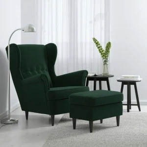 Крісло STRANDMON IKEA темно-зелений