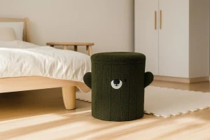 Дитячий пуф з контейнером MIŚ CHOMIC зелений