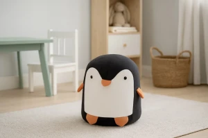 Дитячий пуф PINGWINEK CHOMIC чорний