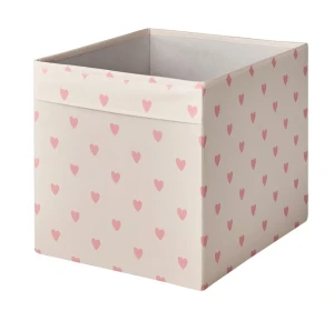 Коробка REGNBROMS IKEA принт серце