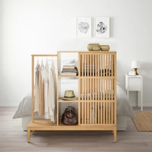 Шафа відкрита з розсувними дверцятами NORDKISA IKEA бамбук