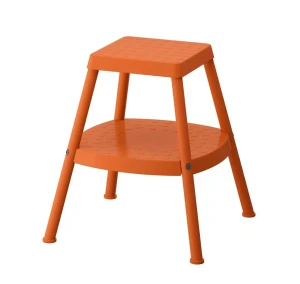 Табурет зі сходинкою HADDARP IKEA помаранчевий