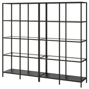 Стелаж VITTSJÖ IKEA 200х175 см чорно-коричневий