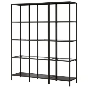 Стелаж VITTSJÖ IKEA 151х175 см чорно-коричневий