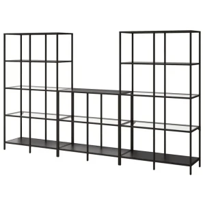 Стелаж VITTSJÖ IKEA 300х175 см чорно-коричневий
