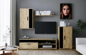 Комплект меблів для вітальні BENSON HALMAR дуб артизан/чорний