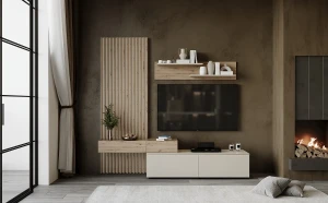 Меблева стінка CAMINO HALMAR дуб артизан/кашемір