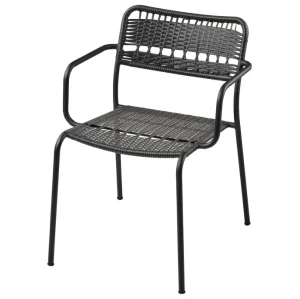 Крісло садове LÄCKÖ IKEA темно-сірий