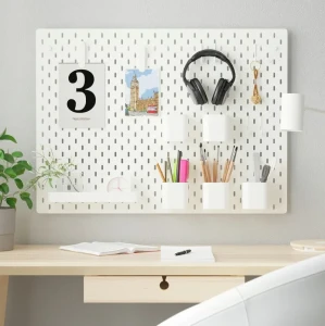 Дошка перфорована комбінована SKÅDIS IKEA білий
