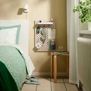 Дошка перфорована SKÅDIS IKEA 36х56 бежевий/рожевий