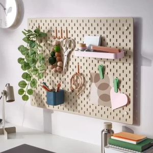 Дошка перфорована SKÅDIS IKEA 76х56 бежевий/рожевий