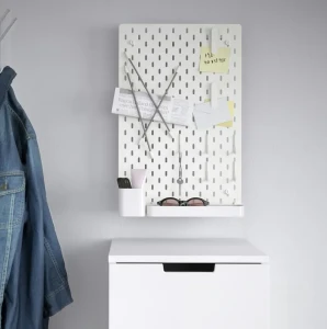 Дошка перфорована комбінована SKÅDIS IKEA 36х56 білий 392.165.89