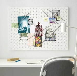 Дошка перфорована комбінована SKÅDIS IKEA 76х56 білий 492.173.81